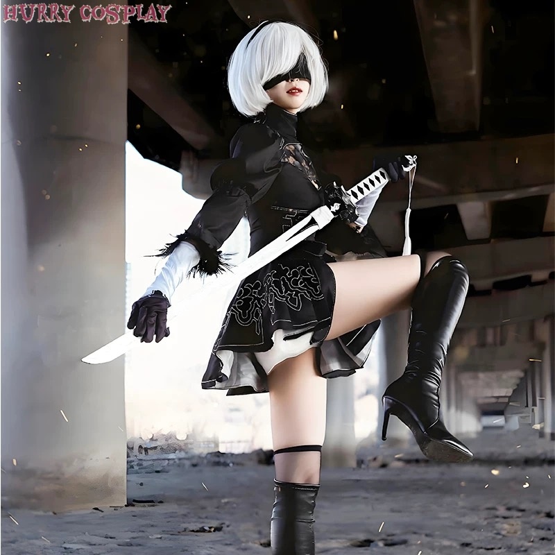 Game Cosplay,Nier: Automata,NieR Automata Yuhar 2b sister Cosplay Costume